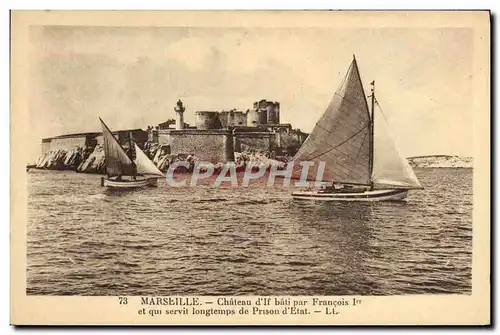 Cartes postales Marseille Chateau d&#39If bati par Francois 1er