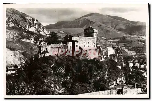 Cartes postales moderne Lourdes Le chateau fort et le Haut du Pic de Jer