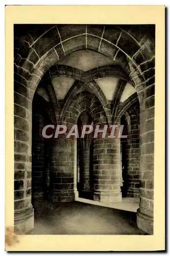 Cartes postales Abbaye Du Mont Saint Michel Crypte des Gros piliers