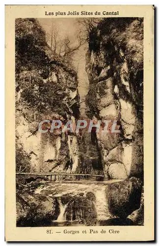 Cartes postales Gorges Et Pas De Cere