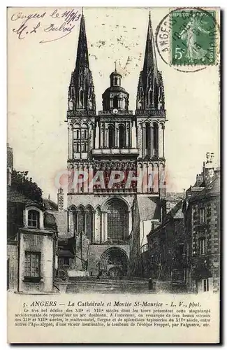 Cartes postales Angers La Cathedrale Et Montee St Maurice