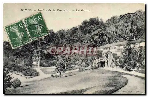 Cartes postales Nimes Jardin De La Fontaine La Grotte