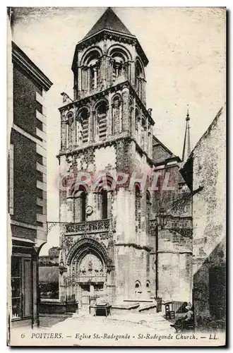 Cartes postales Poitiers Eglise St Radegonde