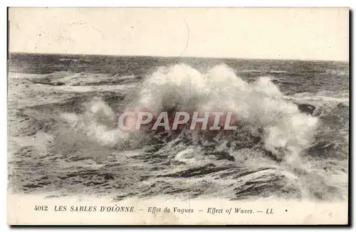 Cartes postales Les Sables Dolonne Effet De Vagues