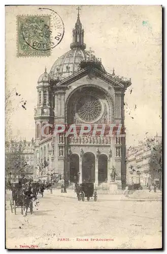 Cartes postales Paris Eglise St Auoustin