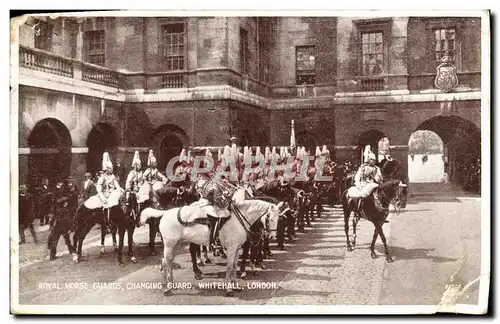 Cartes postales Royal Horse Guards Changing Guard Whitehall London