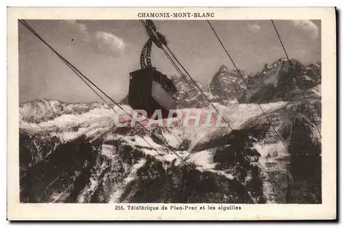 Cartes postales Chamonix Mont Blanc Teleferique de Plan Praz et les aiguilles