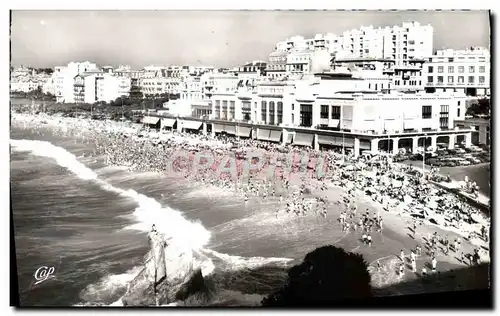 Cartes postales moderne Biarritz La Grande Plage Et Le Casino