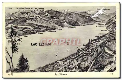 Cartes postales Lac Leman