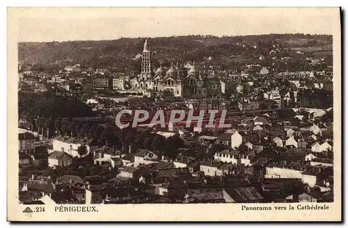 Cartes postales Periguex Panorama Vers La Cathedrale