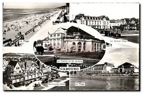 Cartes postales moderne Cabourg La plage Le Grand Hotel Normandy Hotel La plage