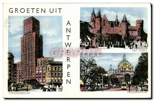 Cartes postales moderne Groeten Uit Antwerpen Torengebouw