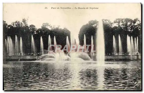 Cartes postales Parc De Versailles Le Bassin De Neptune