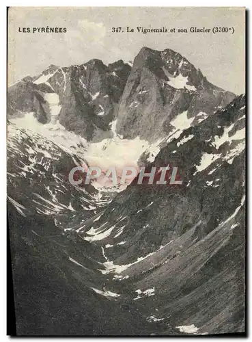 Cartes postales Les Pyrenees Le vignemale Et Son Glacier