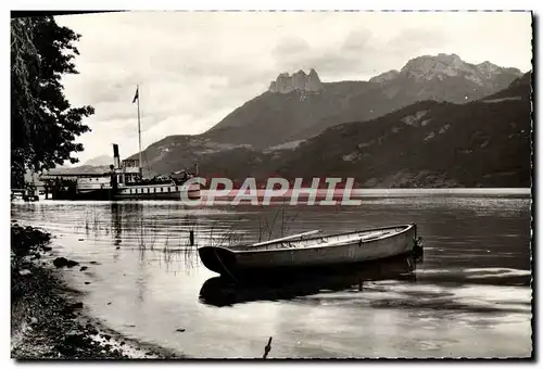 Moderne Karte Le Lac D&#39Annecy Passage Du Bafeau Bout Du Lac Bateau