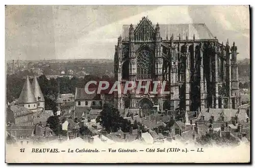 Ansichtskarte AK Beauvais La Cathedrale Vue Generale