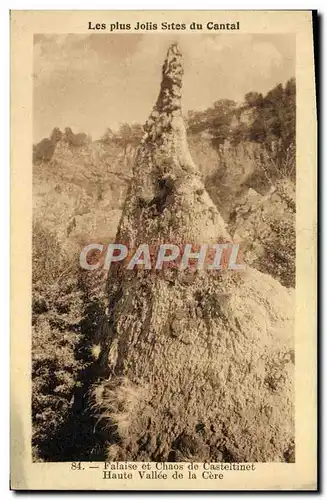 Cartes postales Falaise Et Chaos De Casteltinet Haute Vallee de la Cere