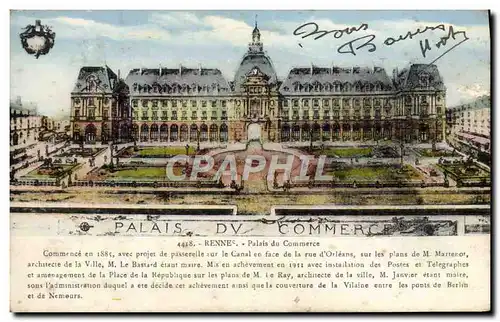 Cartes postales Rennes Palais Du Commerce