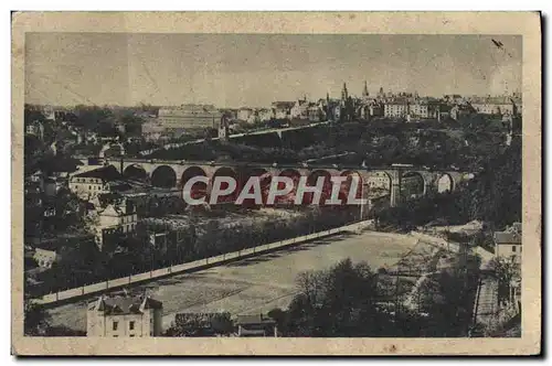 Ansichtskarte AK Luxembourg Faubourg de Clausen et Ville haute