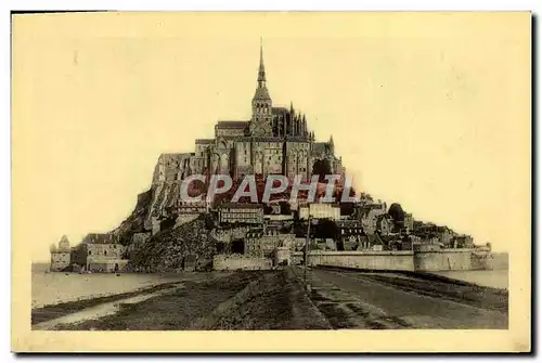 Ansichtskarte AK Abbaye Du Mont Saint Michel Vue generale Face Sud