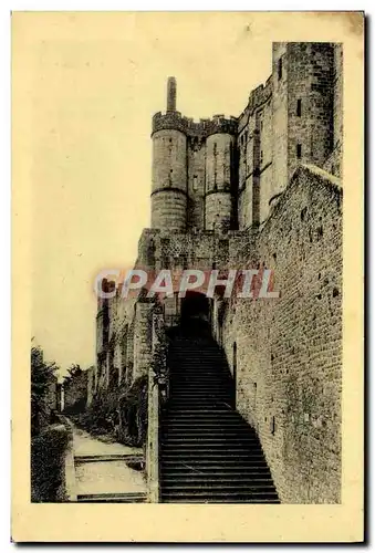 Cartes postales Abbaye Du Mont Saint Michel Grand degre et Chatelet