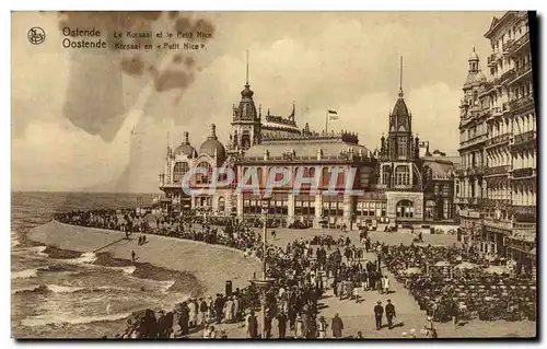 Ansichtskarte AK Ostende Le Kursaal et le petit Nice