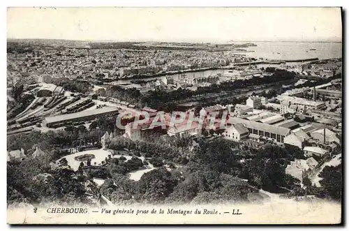 Ansichtskarte AK Cherbourg Vue Generale Prise De La Montagne Du Roule