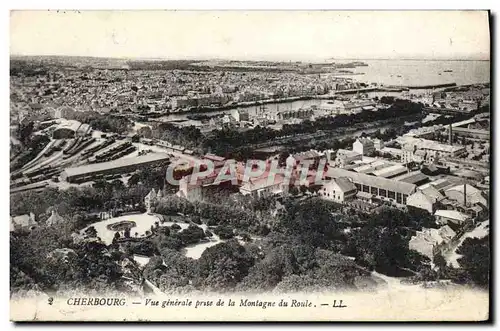 Cartes postales Cherbourg Vue Generale Prise De La Montagne Du Roule