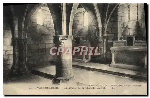 Ansichtskarte AK Vaucouleurs La Crypte De La Chapelle Castrale