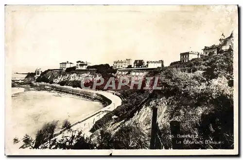 Cartes postales Biarritz La cote des Basques