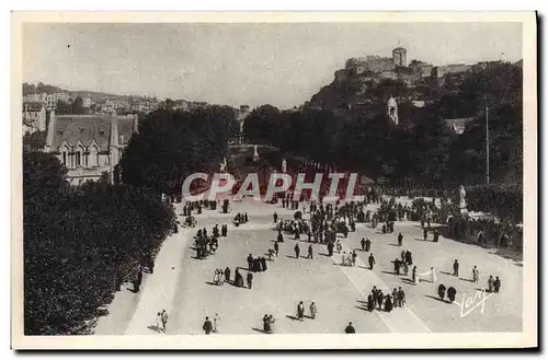 Cartes postales Lourdes L&#39Esplanade Vue De La Basilique