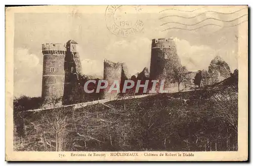 Ansichtskarte AK Moulineaux Chateau De Robert Le Diable Environs de Rouen