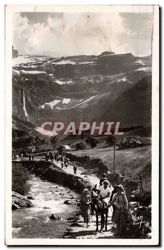 Moderne Karte Gavarnie Retour Du Cirque ane mule