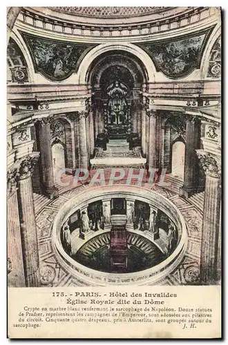 Cartes postales Paris Hotel Des Invalides Eglise Royale Dite Du Dome