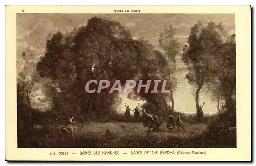 Cartes postales Musee Du Louvre Corot Danse des nymphes
