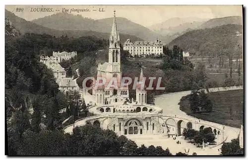 Cartes postales Lourdes Vue plongeante