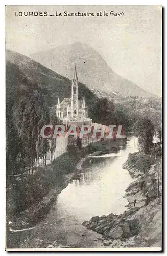 Cartes postales Lourdes Le Sanctuaire et le Gave