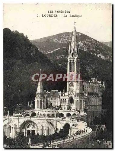 Cartes postales Lourdes La Basilique