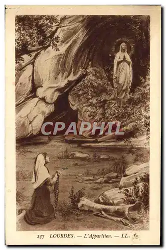 Cartes postales Lourdes L&#39Apparition