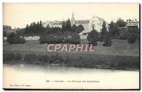 Ansichtskarte AK Lourdes Le Couvent des Carmelites