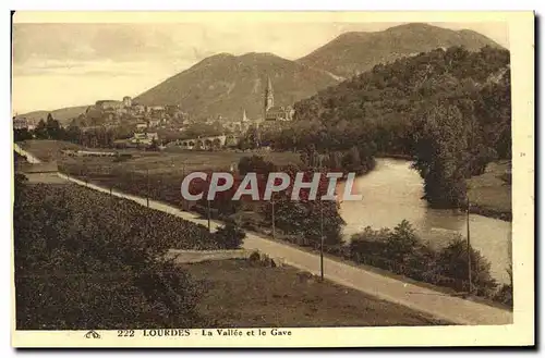 Cartes postales Lourdes La Vallee et le Gave