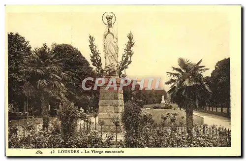 Cartes postales Lourdes La Vierge Couronnee