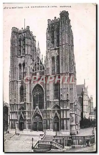 Ansichtskarte AK Bruxelles La Cathedrale Ste Gudule