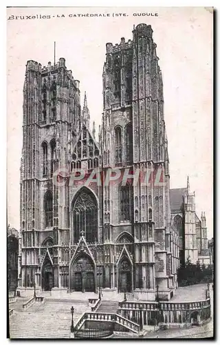 Cartes postales Bruxelles La Cathedrale Ste Gudule