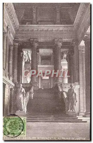 Cartes postales Bruxelles Escalier Monumental Au Palais De Justice