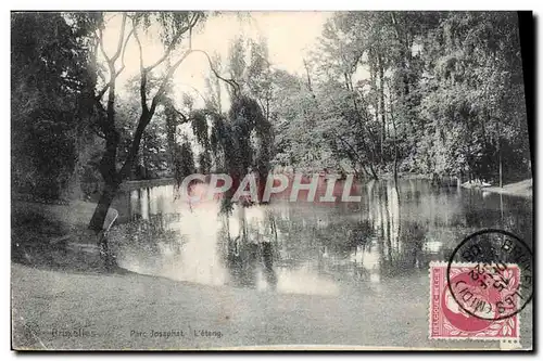 Cartes postales Bruxelles Parc Josephat L'etang
