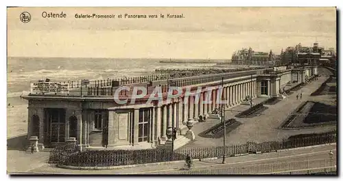 Cartes postales Ostende Galerie Promenoir et Panorama Vers le Kursaal