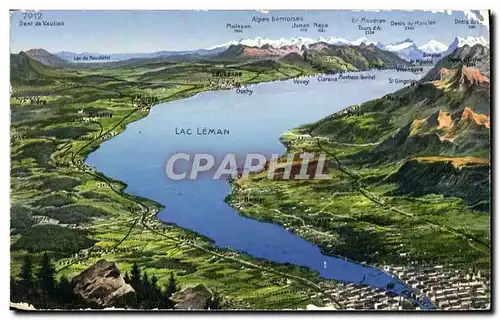 Cartes postales Lac Leman