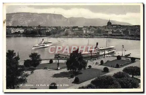 Cartes postales Geneve La Rade et Vue Sur la Ville