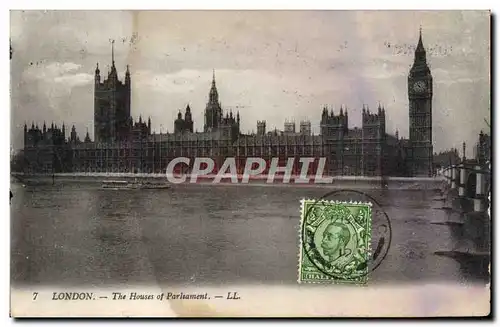 Cartes postales London The Houses Of Parliament